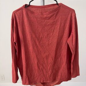 Lululemon Women's Rust Red Long Sleeve Top
